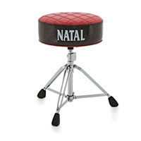 Natal Deluxe Padded Drum Throne Red Top with Black Sides