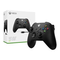 Xbox Wireless / Wired Black Controller with USB-C Cable for Xbox & PC Xbox Wireless / Wired Black Controller with USB-C Cable for Xbox & PC