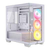 CORSAIR 2800X RS-R ARGB White MicroATX Tower PC Case
