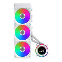 Refurbished Lian Li Hydroshift II LCD-C 360CL White All-in-One CPU Cooler with LCD and UNI FAN CL