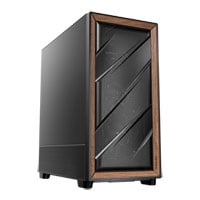 Antec Flux SE Mid Tower Sound Dampened Black/Walnut PC Gaming Case Antec Flux SE Mid Tower Sound Dampened Black/Walnut PC Gaming Case