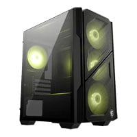 MSI MAG FORGE M110R AIRFLOW Black Tempered Glass MicroATX Tower PC Case