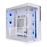 Thermaltake View 590 TG ARGB Snow White Dual Chamber Mid Tower Tempered Glass PC Case