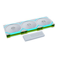 Lian Li Uni Fan SL Flex 120mm White Reverse Blade ARGB PWM Triple Fan Pack
