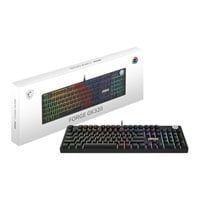 MSI FORGE GK320 Wired Black Red Switch UK RGB Mechanical Gaming Keyboard
