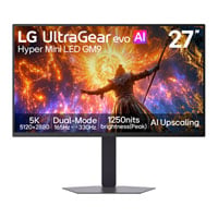 LG UltraGear evo GM9 27GM950B-B 27" 5K 165Hz / QHD 330Hz Dual Mode FreeSync Premium IPS Monitor LG UltraGear evo GM9 27GM950B-B 27" 5K 165Hz / QHD 330Hz Dual Mode FreeSync Premium IPS Monitor