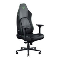 Iskur V2 NewGen Black / Green EPU Leather Adjustable Gaming Chair