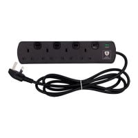 Tower 2 Metre 4 Socket Individually Switched Mains Extension Lead Black Tower 2 Metre 4 Socket Individually Switched Mains Extension Lead Black