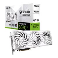 ASUS NVIDIA GeForce RTX 5070 Ti 16GB TUF GAMING White OC Blackwell Graphics Card ASUS NVIDIA GeForce RTX 5070 Ti 16GB TUF GAMING White OC Blackwell Graphics Card