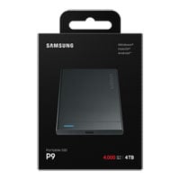 Samsung P9 4TB USB4 Black Portable External SSD