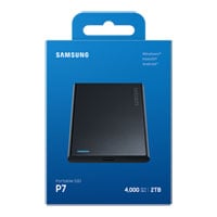Samsung P7 2TB USB4 Black Portable External SSD Samsung P7 2TB USB4 Black Portable External SSD