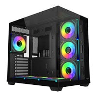 FSP M341 Black RGB Mid Tower Tempered Glass PC Case FSP M341 Black RGB Mid Tower Tempered Glass PC Case