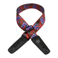 Lock-It Purple Flowers Bob Masse Soft Plush Poly Guitar Strap Lock-It Purple Flowers Bob Masse Soft Plush Poly Guitar Strap