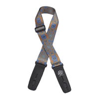 Lock-It Psychedelic Orange Blue Guitar Strap Lock-It Psychedelic Orange Blue Guitar Strap