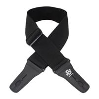 Lock-It Black Guitar Strap 3" Lock-It Black Guitar Strap 3"