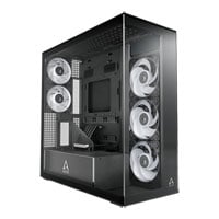 Arctic Xtender Clear Glass Black ARGB Mid Tower Tempered Glass PC Case Arctic Xtender Clear Glass Black ARGB Mid Tower Tempered Glass PC Case