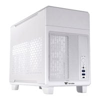 Refurbished Thermaltake TR100 White Mini Tower mITX PC Gaming Case Refurbished Thermaltake TR100 White Mini Tower mITX PC Gaming Case