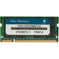 Corsair Value Select 1GBB  DDR2 SO-DIMM PC2-5300 (667), 200 Pin, Non-ECC Unbuffered, CAS 5-5-5-15