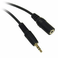 Scan 3M 3.5mm TRS Headphone Extension (Male) to 3.5mm Jack (Female) Cable