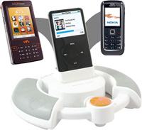 Sumvision IPOD/Mobile phone speakers (Inc Adaptors for PC / MP3/ CD/ MD / IPOD / mobile phones)