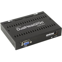 Matrox Dual Head 2Go Digital Edition (DVI) External Multi-monitor upgrade for Notebooks/PC's