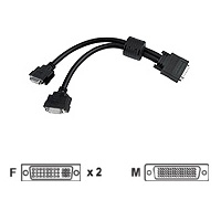 Matrox CAB-L60-2XDF 30cm DVI Cable 60Pin LFH (M) to 2x 29Pin combined DVI (F) Splitter Cable