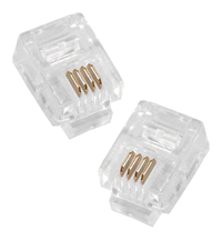 Scan UT-221 RJ11 4 Wire Male Plug (Pack of x10 units)