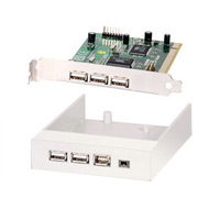 Front 3.5 inch bay with USB & Firewire via PCI Card from DoubleH 7CB-888-D43