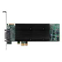512Mb Matrox M9120-E512LAU1F PCIe x1 Low Profile DualHead, 1920x1200 digital/analog, Passive cooling