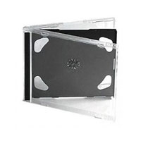 Double CD/DVD Jewel case 100pcs High quality holds two DVD/CD
