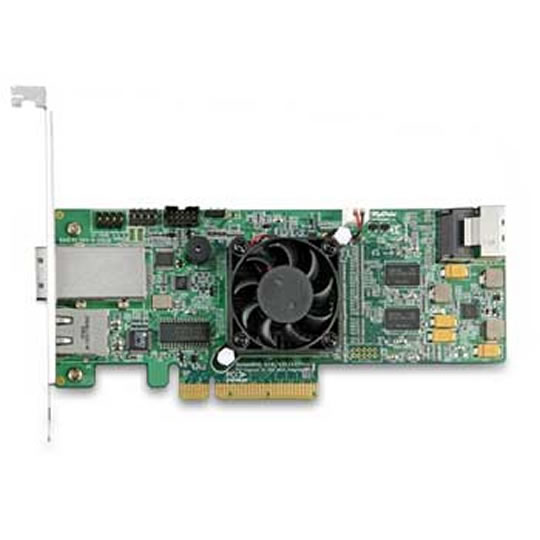 Highpoint RR4321 8 channel (4 Int+ 4 Ext) PCI-e x8 to SAS/SATA II IOP348 RAID controller (card) : image 1