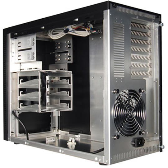 Lian Li PC-A05NB, Black, Aluminium Mini Tower Case, w/o PSU : image 2