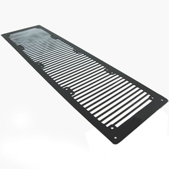 SCAN Stripes 480mm Satin Black Radiator Grill (15mm Spacing) : image 1