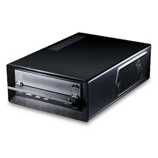 Antec ISK 300-65, Black Mini ITX, Steel, eSATA/ 2x USB 2.0, 65W PSU, 2x 2.5" / Slim Optical Bays : image 1