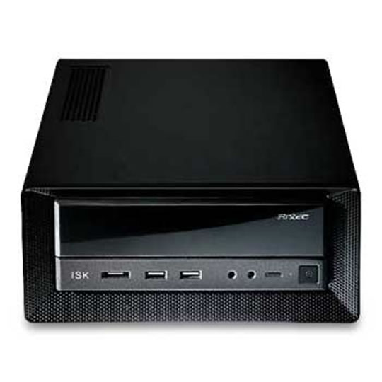 Antec ISK 300-65, Black Mini ITX, Steel, eSATA/ 2x USB 2.0, 65W PSU, 2x 2.5" / Slim Optical Bays : image 2