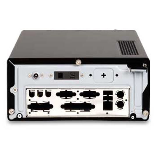 Antec ISK 300-65, Black Mini ITX, Steel, eSATA/ 2x USB 2.0, 65W PSU, 2x 2.5" / Slim Optical Bays : image 3