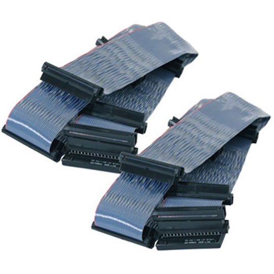68Pin LVD Wide 6 header SCSI Cable Internal (with Terminator included) Twin Pack (2 cables) - 80cm : image 1
