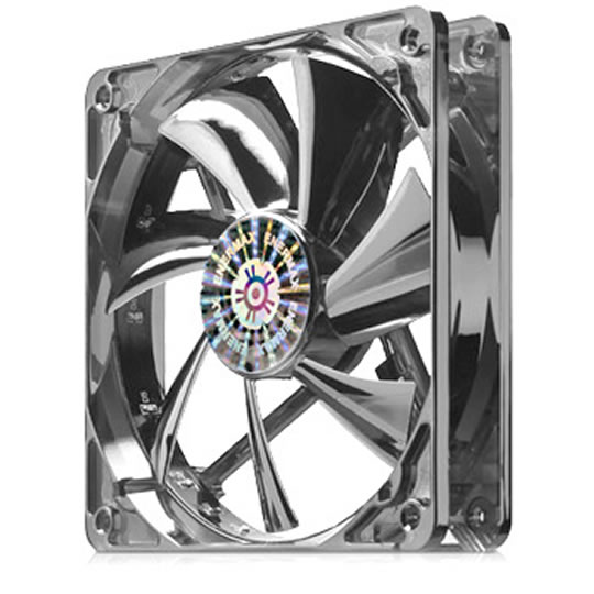 120mm Enermax Apollish Silver Case Fan (121.93 m³/h)-Twister Bearing-Glossy Coating-Thermal Control : image 2