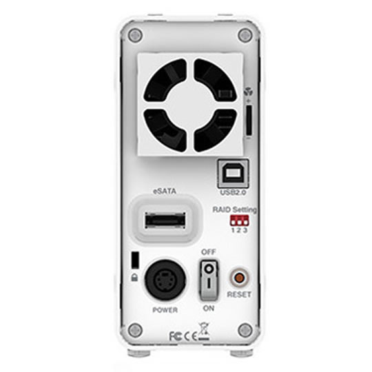 ICY DOCK MB662US-2S dual bay 3.5" SATA I & II to eSATA / USB 2.0 Screwless external RAID hard drive : image 2