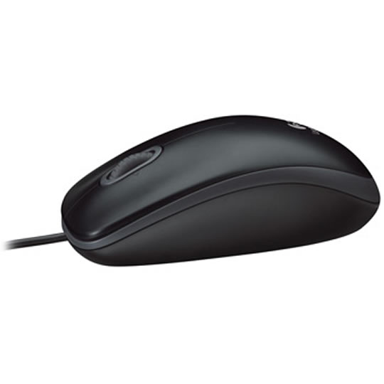 Logitech B110 Optical 3 Button USB Mouse Black with Scroll Wheel : image 4