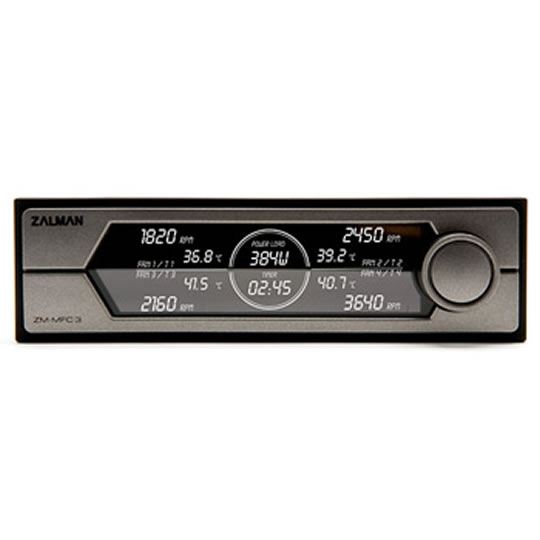 Zalman ZM-MFC3 Multi Fan Controller Controls 4 Fans, Realtime Display : image 2