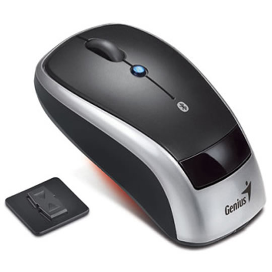 Genius Navigator 905BT Bluetooth Cordless Mouse, 4 Button, Black/Silver, Optical 1600dpi : image 1