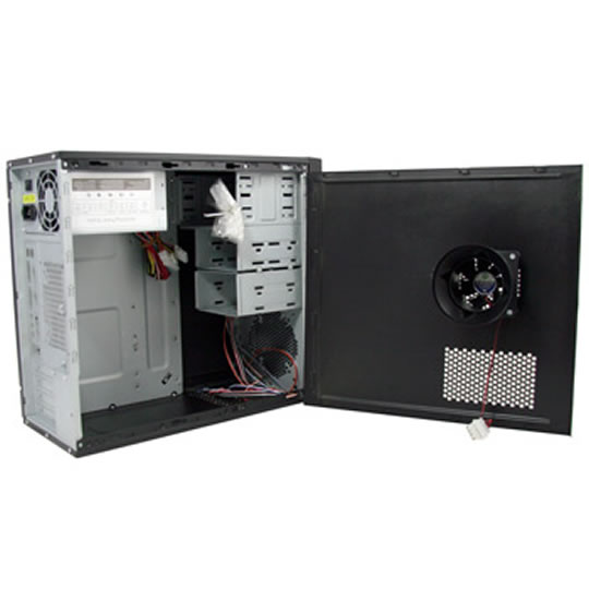 CiT 1107 Black MicroATX Mini Tower Case with 450W Power Supply Fitted : image 2