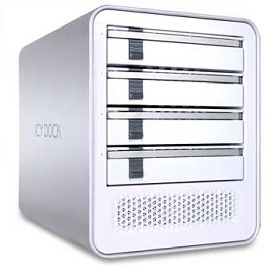Icy Dock MB561US-4S-1 4xBay 3.5" SATA to eSATA (Port Multiplier) USB Aluminum HDD Enclo. for Mac/PC : image 1