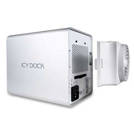 Icy Dock MB561US-4S-1 4xBay 3.5" SATA to eSATA (Port Multiplier) USB Aluminum HDD Enclo. for Mac/PC : image 4