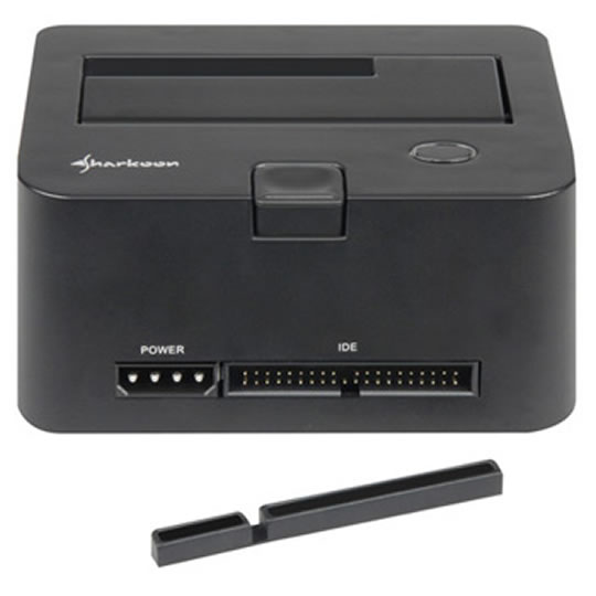 2.5/3.5 HDD Desktop Docking station PATA/SATA with optical support Sharkoon QuickPort Combo : image 2