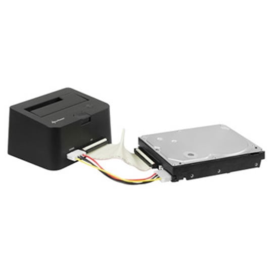 2.5/3.5 HDD Desktop Docking station PATA/SATA with optical support Sharkoon QuickPort Combo : image 4