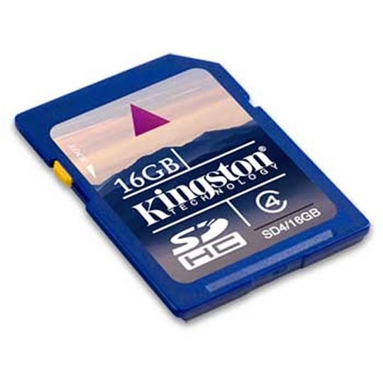 Kingston 16GB High Capacity Class 4 SD Memory Card : image 1