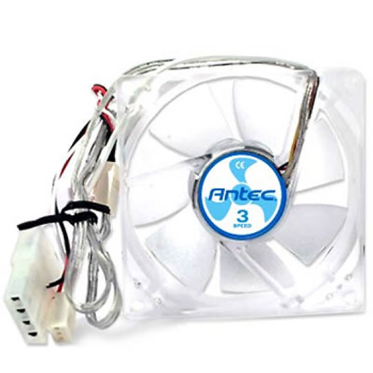 Antec TriCool DBB Double ball bearing long life Manual 3-speed switch 3-pin & 4-pin connector : image 1