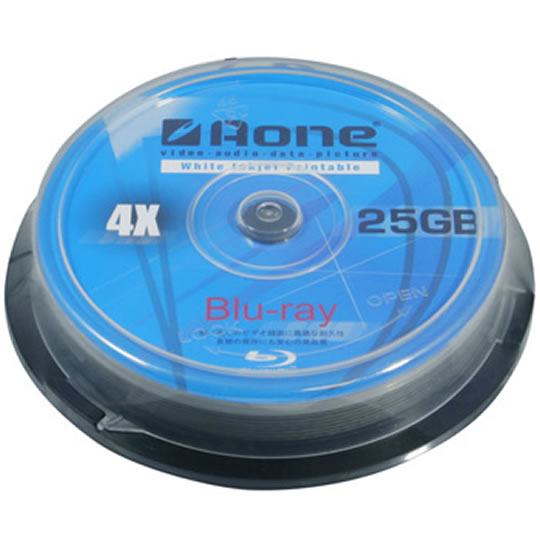 Aone Blu-Ray 10pcs Cakebox, 25GB Full Face Printable BD-R Media : image 1